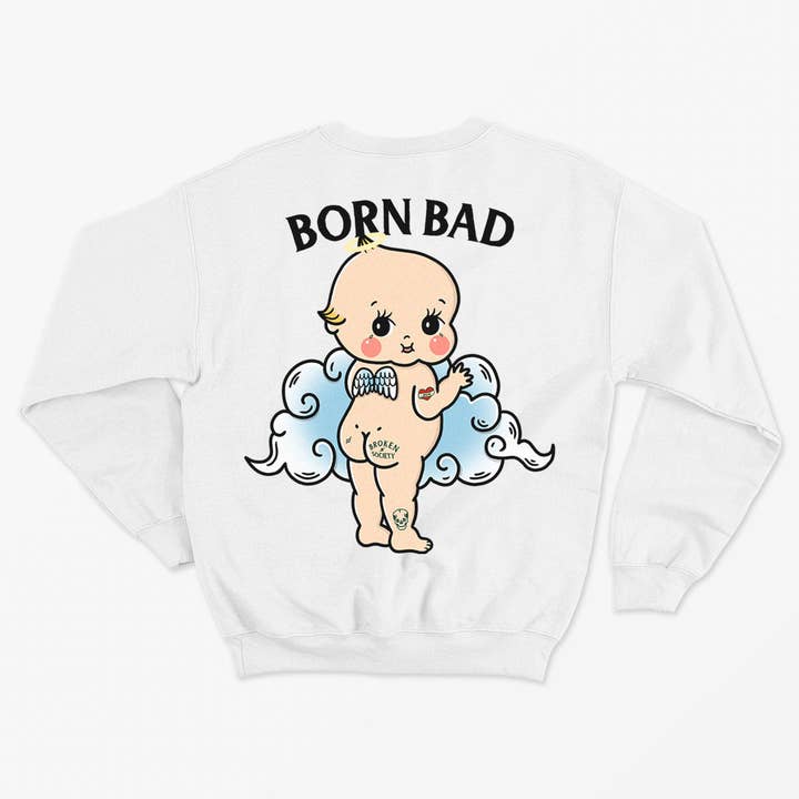 Sudadera infantil Born Bad Angel (unisex) para venta al por mayor de Broken Society