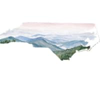 Rachel Alvarez Art - Wholesale Art Print - Blue Ridge Mountains North Carolina State Art Print1