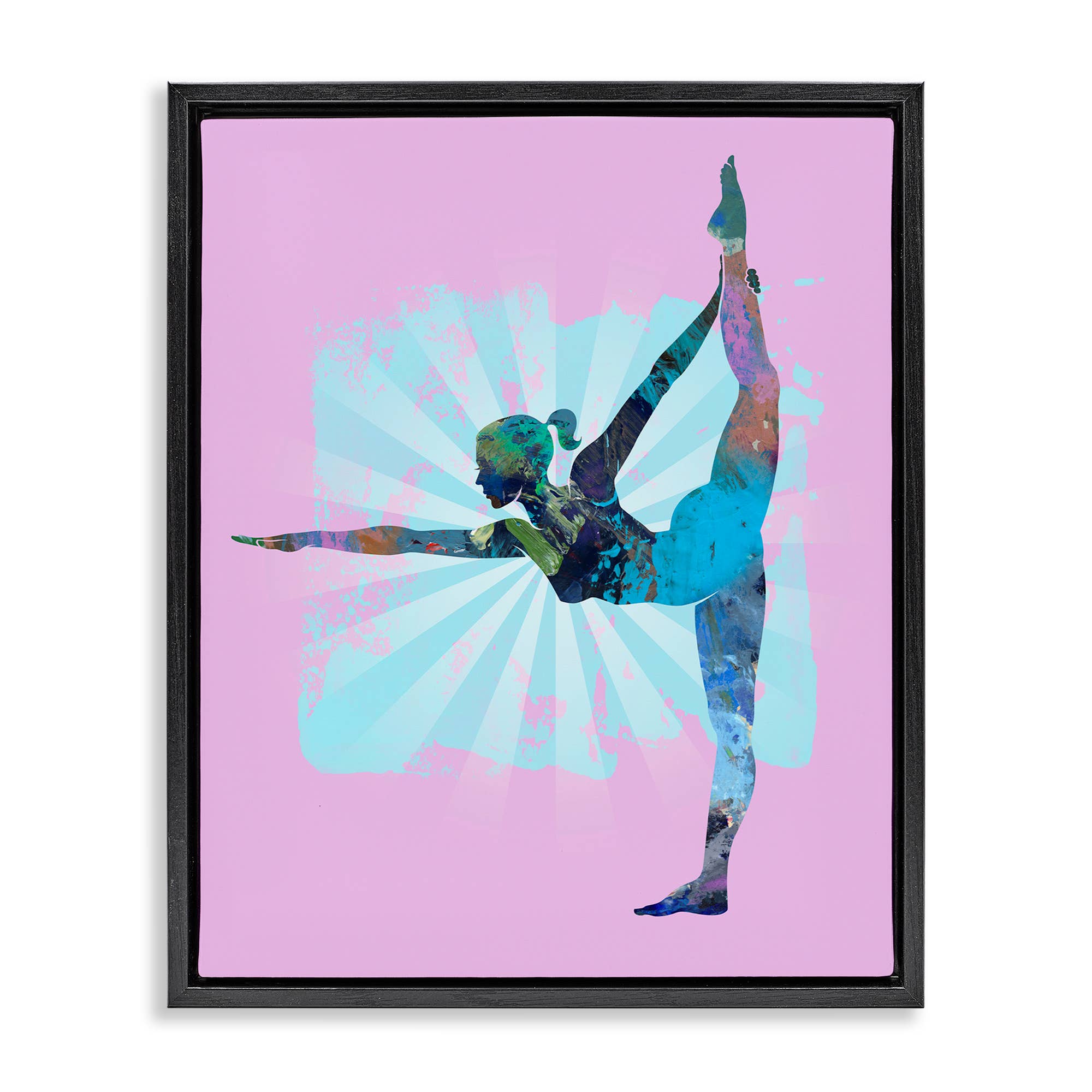 Stupell Industries - Wholesale Wall decor – Kids & Baby - Stretching Mindful Exercise Floater Framed Art1