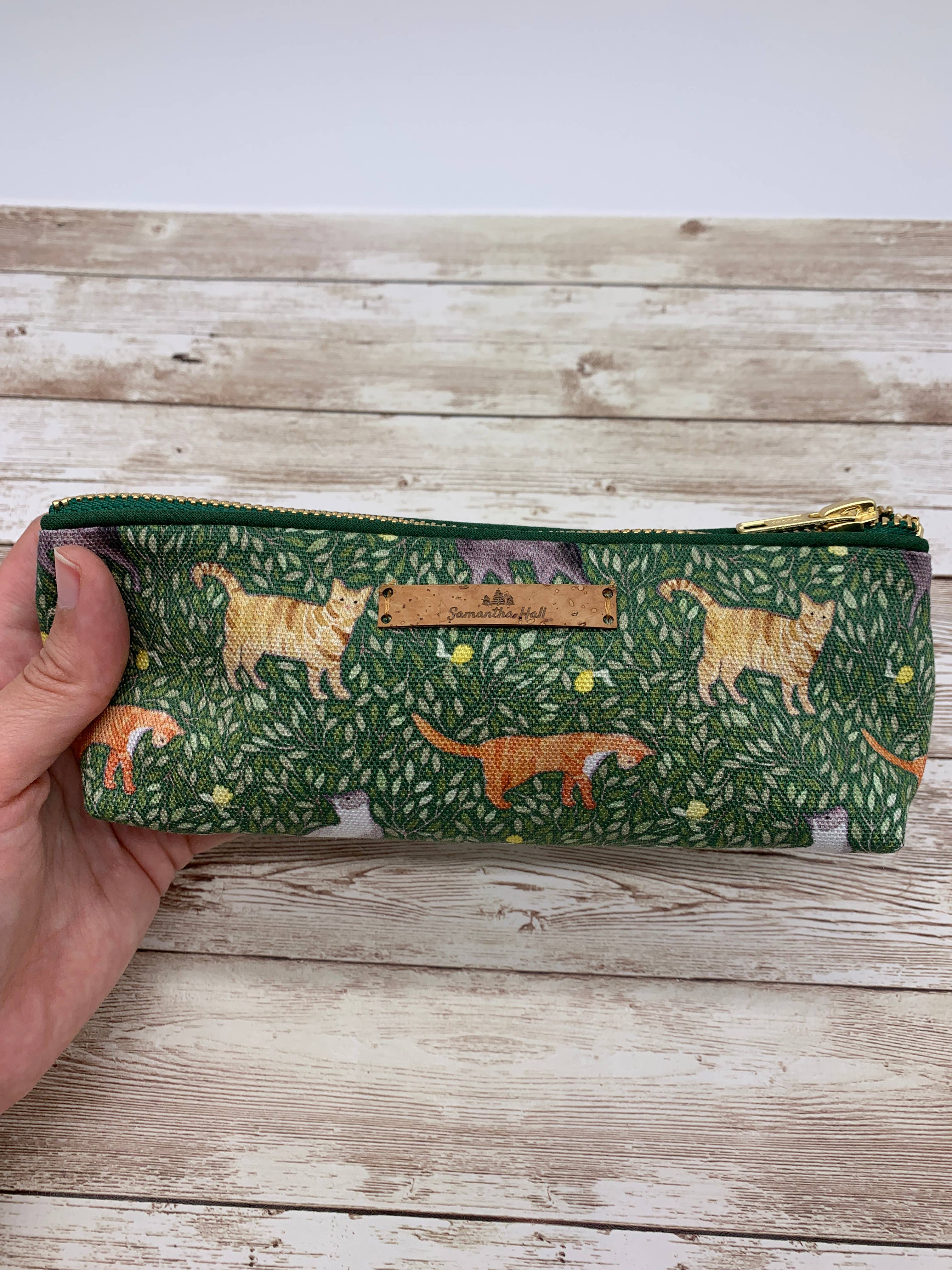 Samantha Hall Designs - Wholesale Pencil Case/Pouch - Cat pencil case3