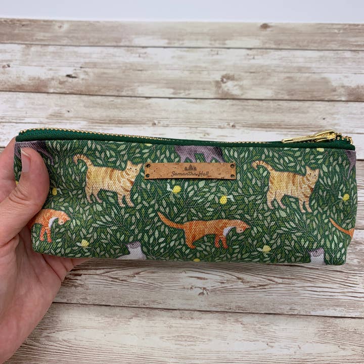 Samantha Hall Designs - Wholesale Pencil Case/Pouch - Cat pencil case3