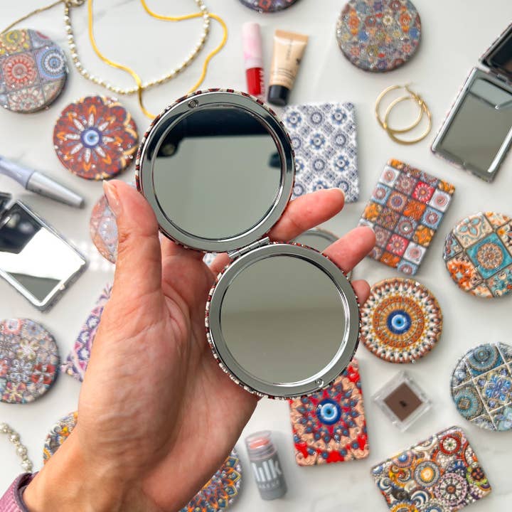Umays Boho - Wholesale Compact Mirror - Pocket Mirror, Small Mirror, Cute Mirror, Make up Mirror4