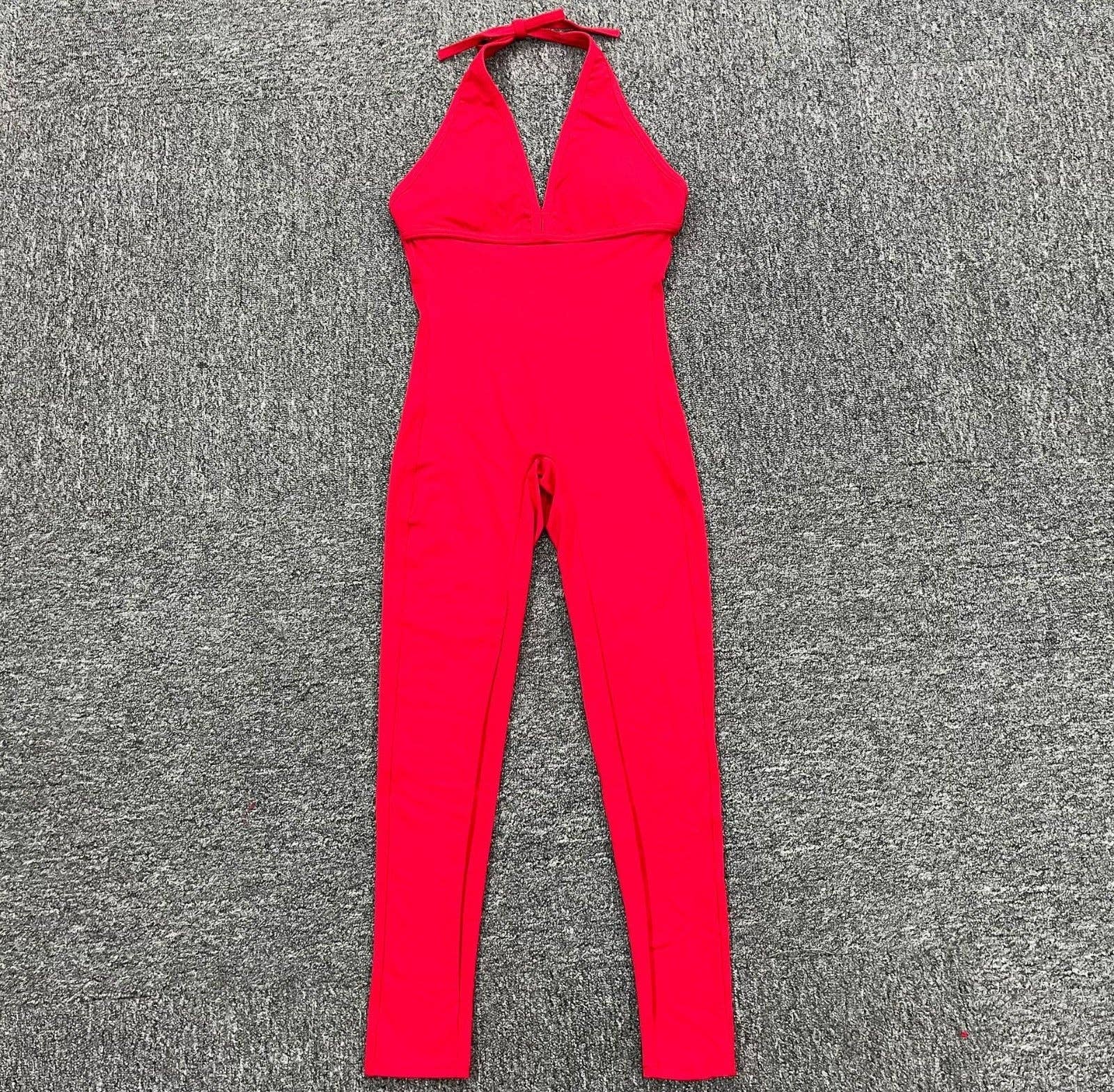 VIGOR – wholesale Unitard – Dam – Sparkdräkt Scrunch Butt Jumpsuit Yoga Djup V-ringning Kläder Fitne19