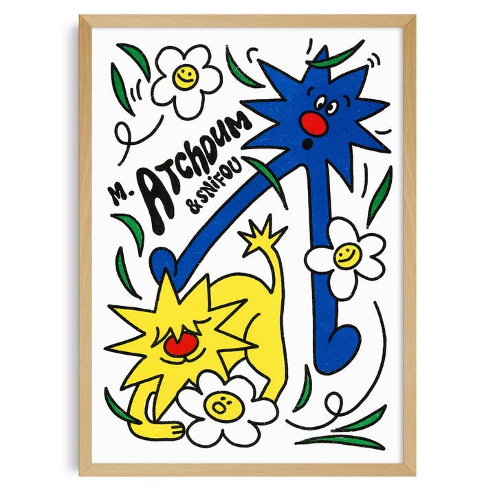 Manifesto A3 - Signor Atchoum – FR per la vendita all'ingrosso da parte di KIBLIND Atelier