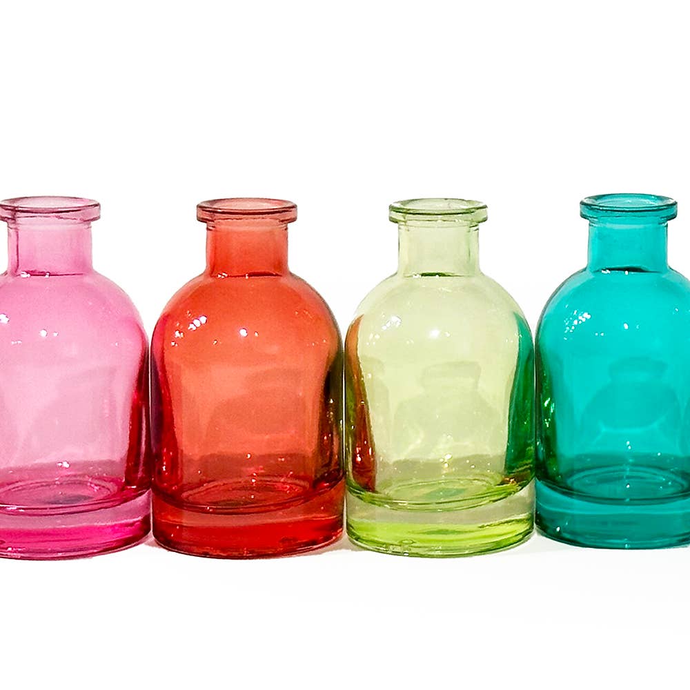 Chive - Wholesale Vase - Loft Colored Glass Bud Vases For Flowers 10 Pieces Mixed3