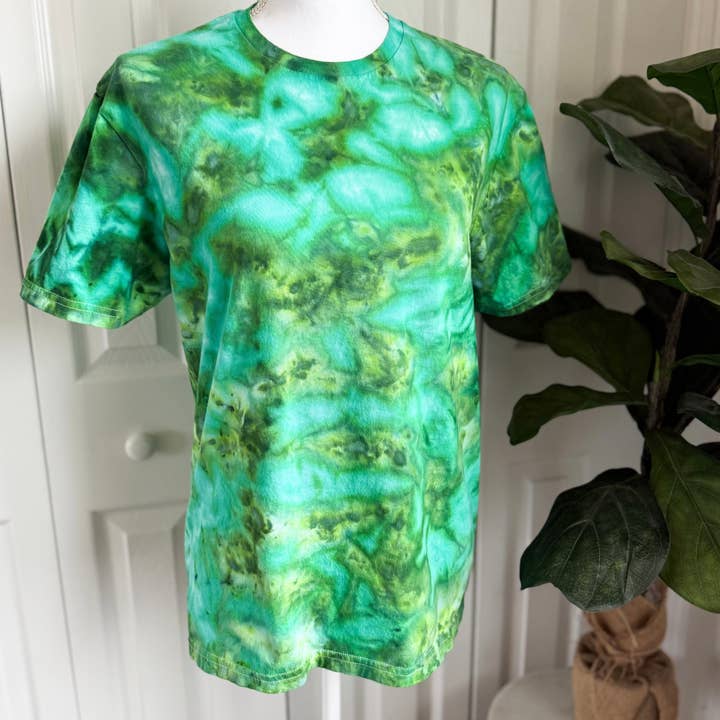 Neue Smaragdgrün Eisfärbung Batik Rohlinge für den Großhandel von Floorboard Findings