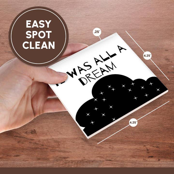 3dRose - Wholesale Coasters - 3dRose, Image of a Clouds with a Text, Coaster6