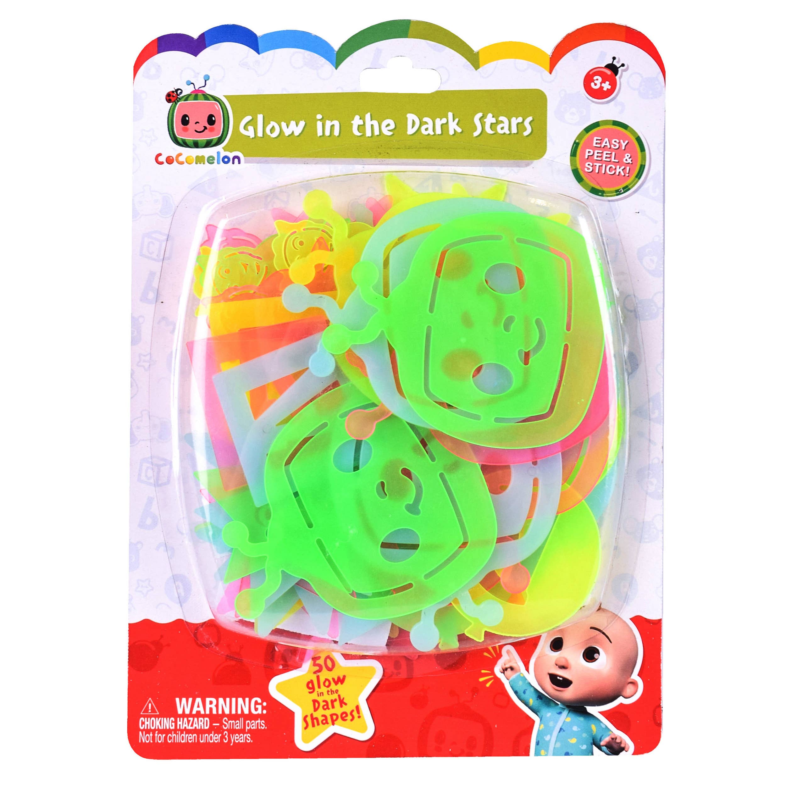 Variety Distributors - Wholesale Toy Set - Kids - CoComelon Glow in the Dark Stars/Stickers 50-piece set1