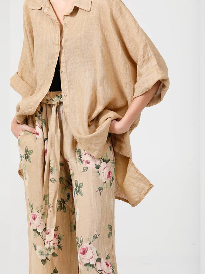 Miss Rose Sister Violet - Wholesale Button Down Shirt - Women's - WOMEN'S - Teddy Linen Shirt9