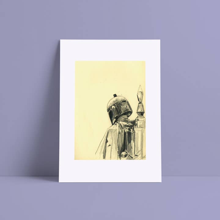 Illustrations - Poster - Star Wars - Boba Fett for wholesale by Belén Diz Juncal