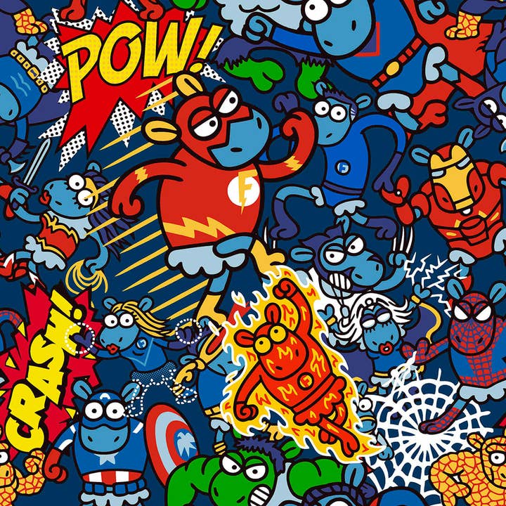 multicolore Copripiumino Kukuxumusu Super Sheep in vendita all'ingrosso su Faire3