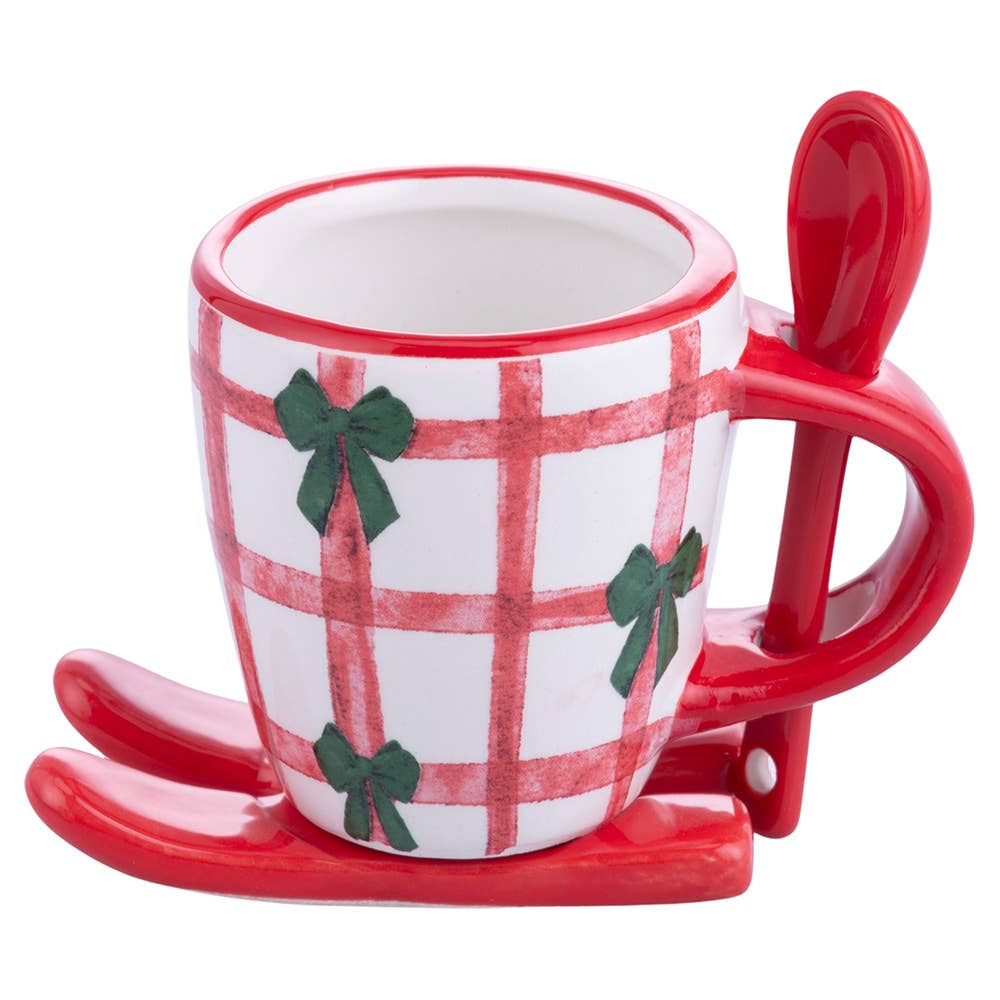VdE Tivoli 1996 – wholesale Drinking glass/cup – XMAS FIOCCHI COFFEE CUP SLEIGH/SPOON 3 ASSORTED3