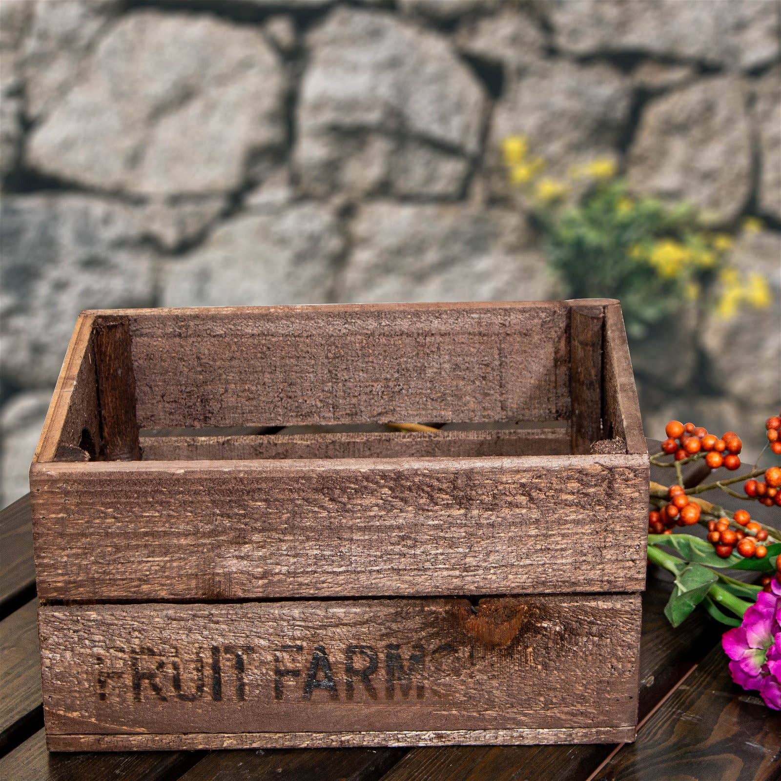 Antikas - Wholesale Decorative Box - wooden box. Size S With print. In Shabby- Chick0