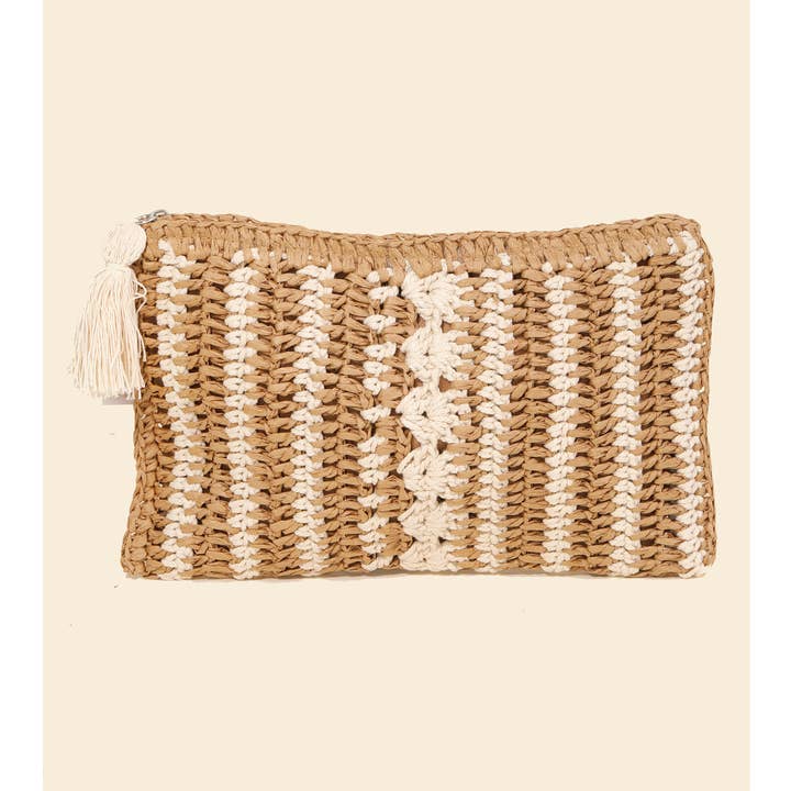 Bolsa Cosmética Tassel Zipper Palw Malha por atacado de Anarchy Street