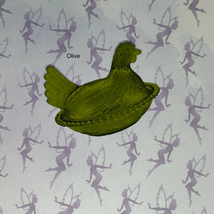 My Graphic Fairy Designs - Wholesale Sticker - Hen on Nest Sticker, Green Collection5