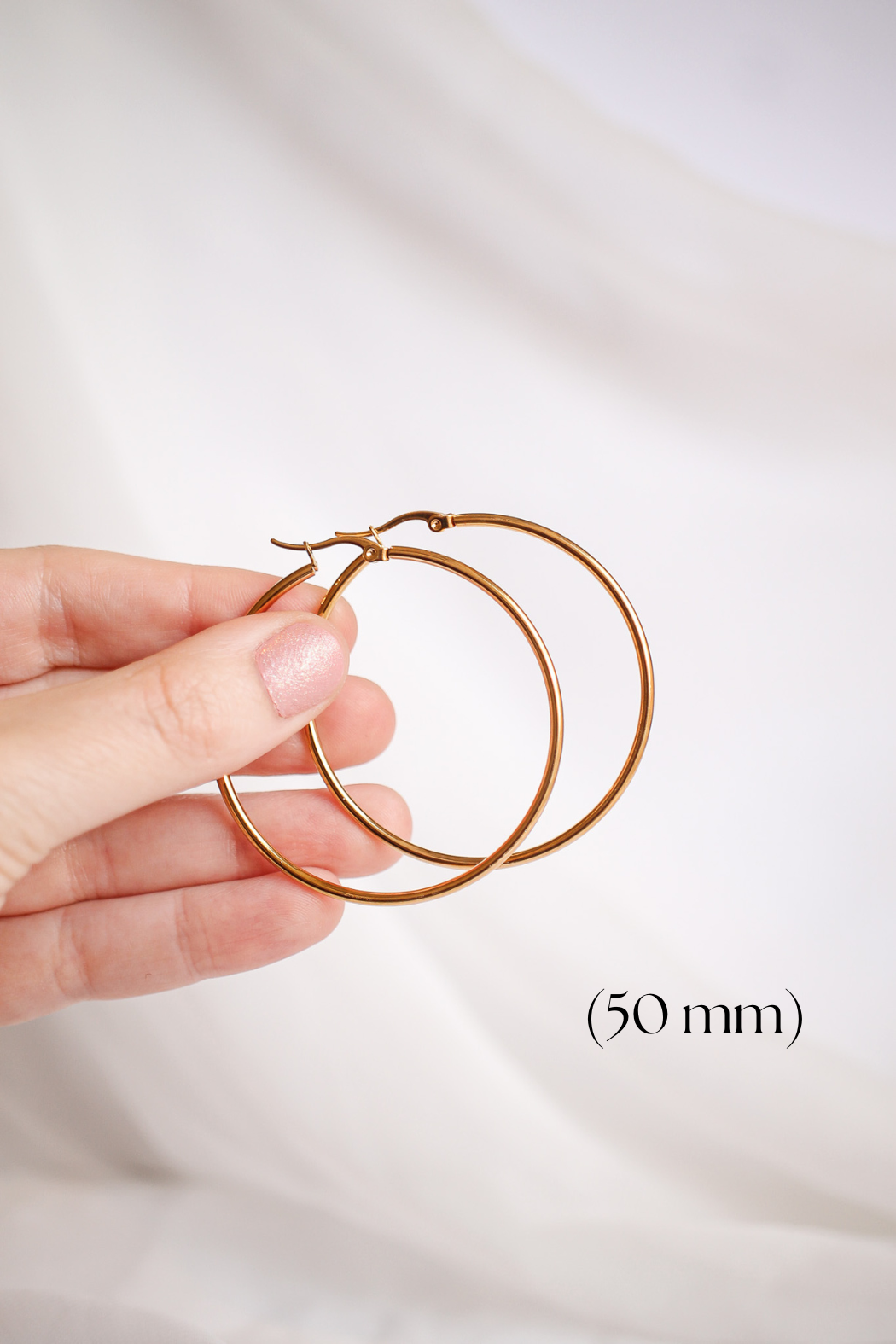 Argent Megan Hoop en vente sur Faire9