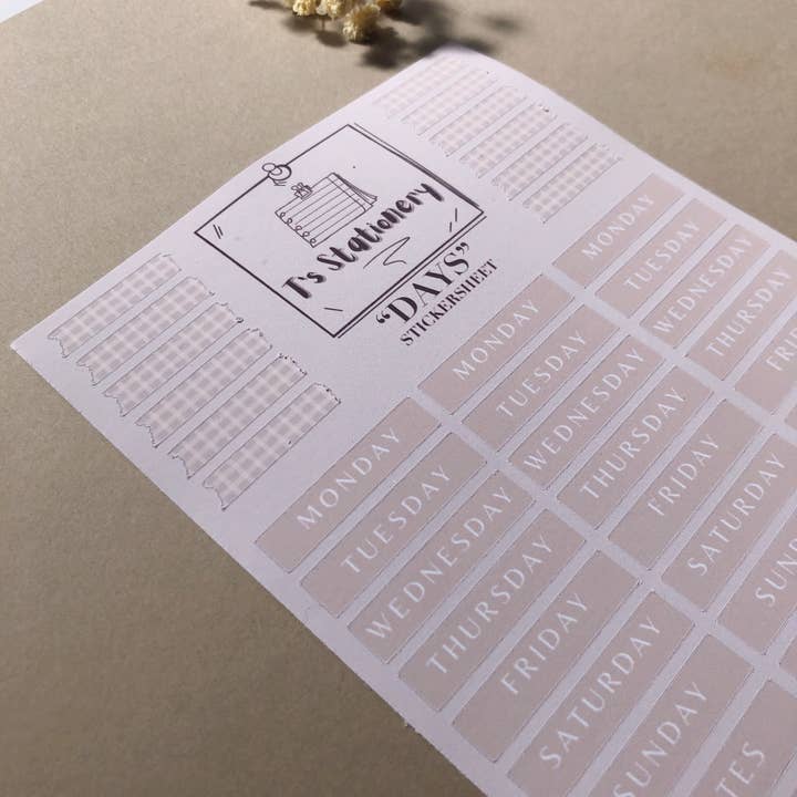 T's Stationery - Wholesale Planner - "Weekly Planner" Sticker Sheet5