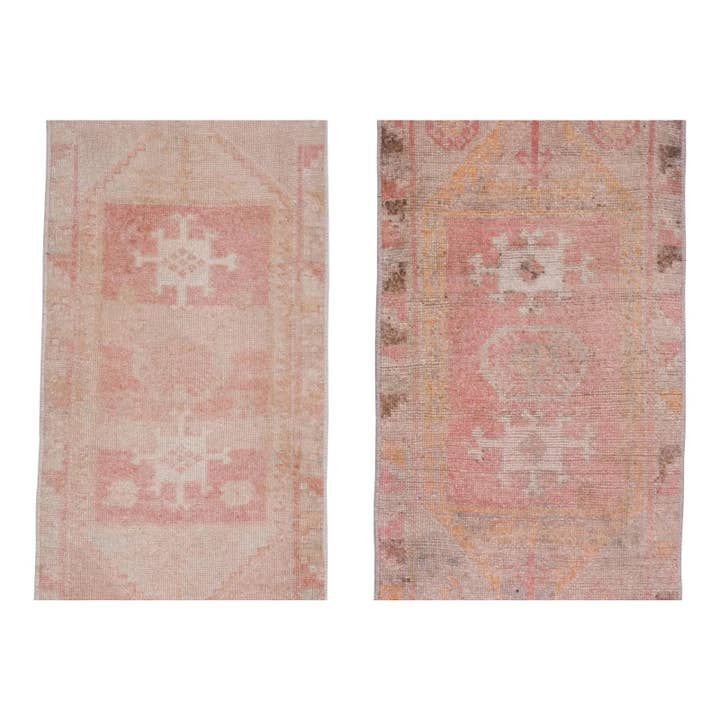 Piccolo Tappeto Vintage Turco Usurato 46 cm x 94 cm per la vendita all'ingrosso da parte di Vintage Pillows Store