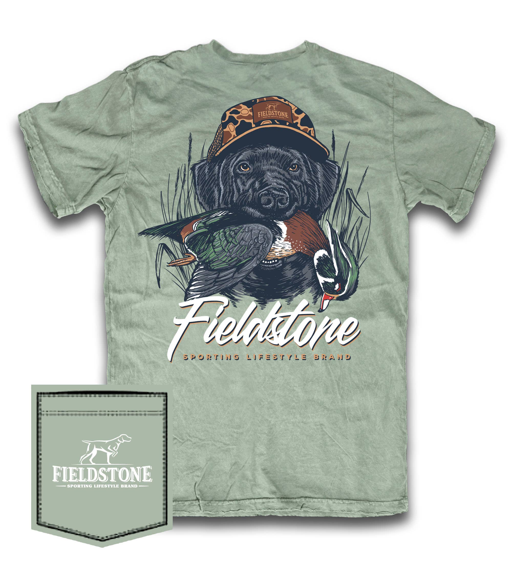 Fieldstone - Sporting Lifestyle Brand - Wholesale Screen Printed T-Shirt - Men's - Lab Woodie (502)