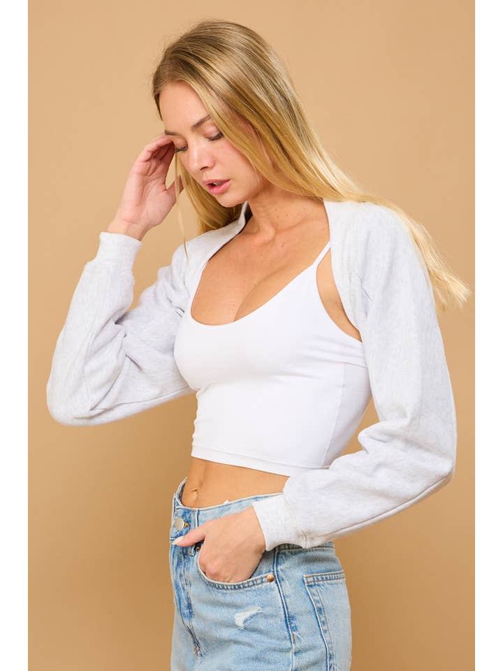 ANWND – Großhandel Strickoberteil – Damen – 10020 - ACHSELTUCH AUS FLEECE MIT WEITEN ÄRMELN2