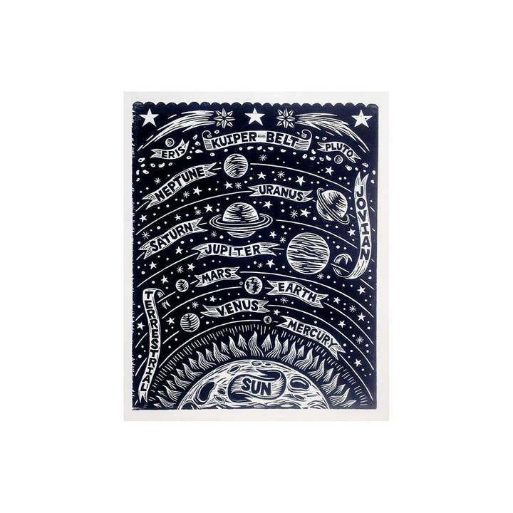 Horse & Hare - Vente Affiche d'art - Système solaire 18x24 Impression artistique1