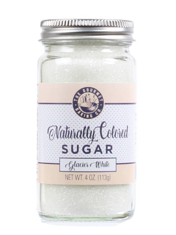 Naturally Colored White Glacier Sugar 4.0 Oz. for wholesale by Pepper Creek Farms