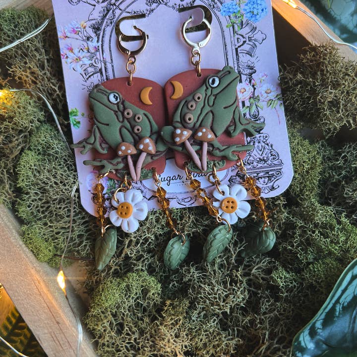Sugar Bird Jewels - Wholesale Dangle Earrings - Feeling Froggy1
