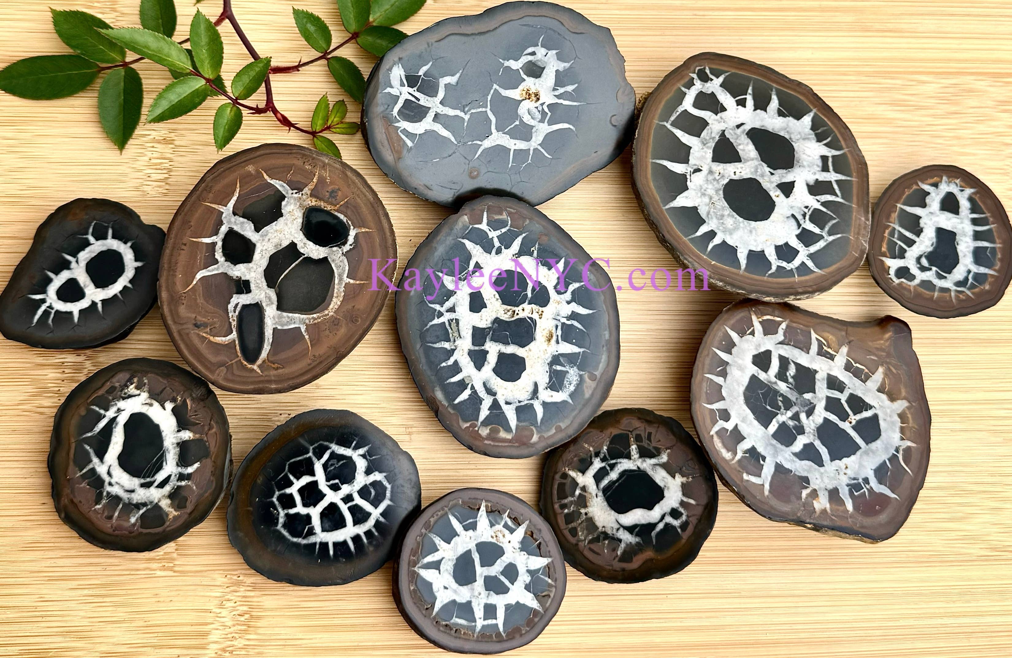 KayleeNYC - Wholesale Spiritual Stone/Crystal - 2 lbs Natural Septarian Nodule Slab Crystals Healing2