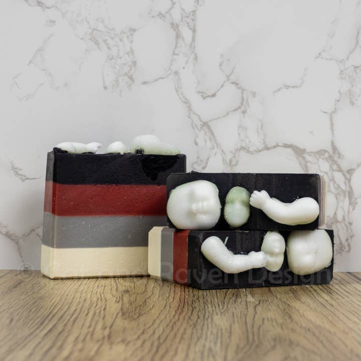 Haunted Dolls cryptid bar soap for wholesale by Cat and Raven Designs