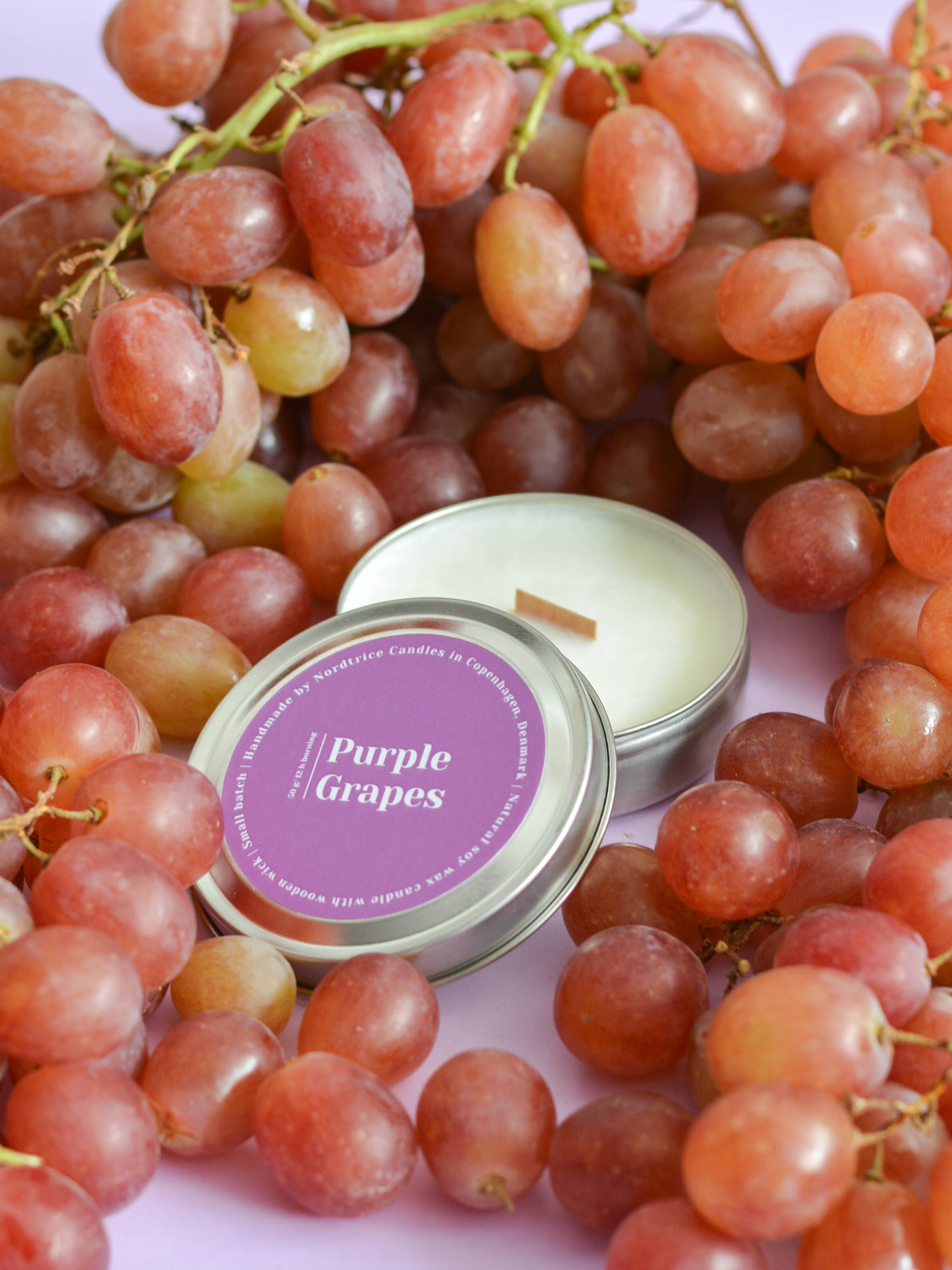 Nordtrice - Wholesale Travel Candles - Scented soy candles M, Purple Grapes 50g3