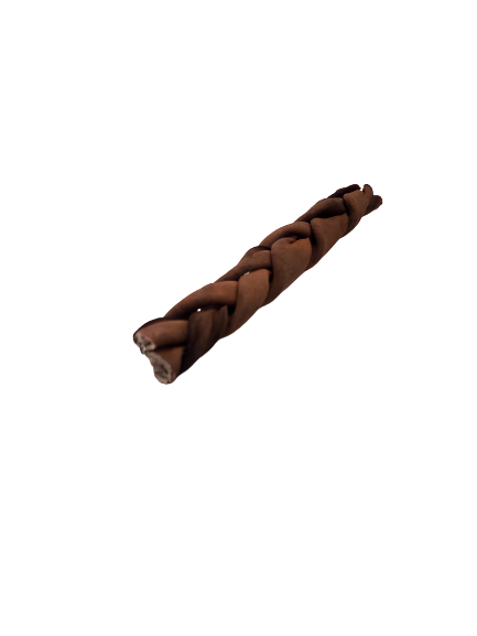 Dibo Pet Foods - Wholesale Pet Treats - Dog - Thin Braided Beef Collagen Stick – Brown 4-6″ long4