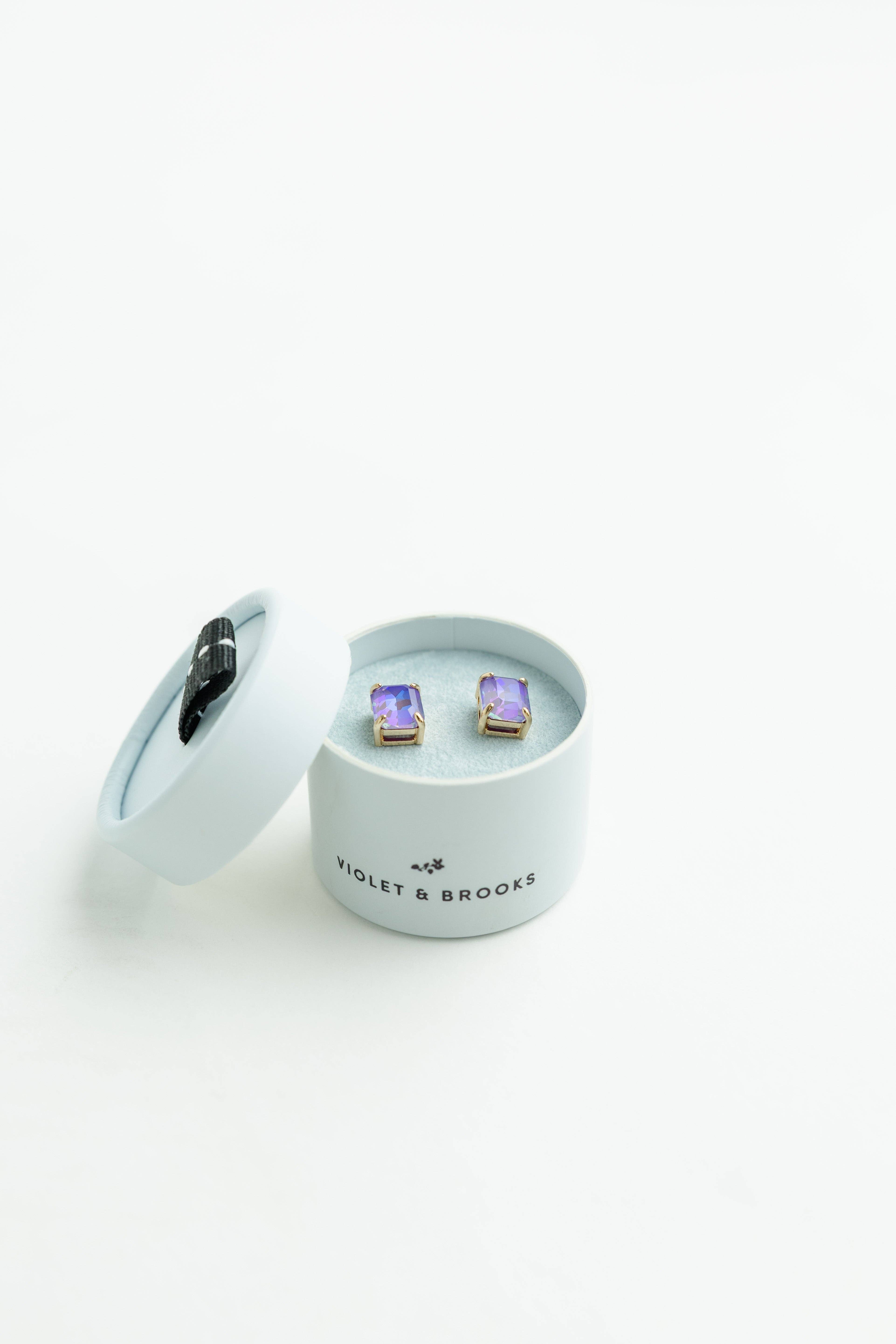 Violet & Brooks - Wholesale Stud/Post Earrings - Crystal Powder Boxed Earring22