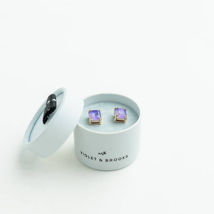 Violet & Brooks - Wholesale Stud/Post Earrings - Crystal Powder Boxed Earring22