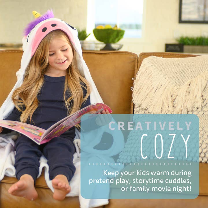 Canoogles – wholesale Filtar – Barn och baby – Unicorn Barn Hooded Filt