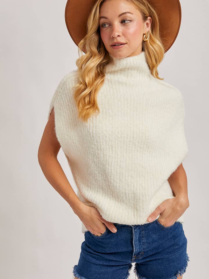 Bluivy - Wholesale Sweater Vest - Women's - TURTLENECK KNIT SWEATER VEST11