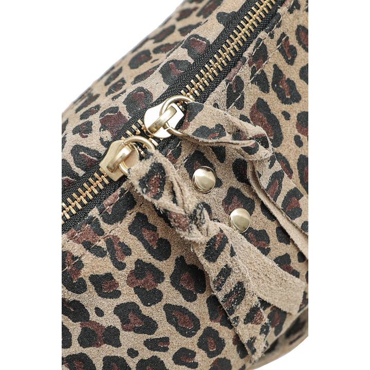 Cherry Paris – wholesale Midjeväska - Dam – NELLY LEOPARD midjeväska i leopardmönstrad mocka - 4061B10