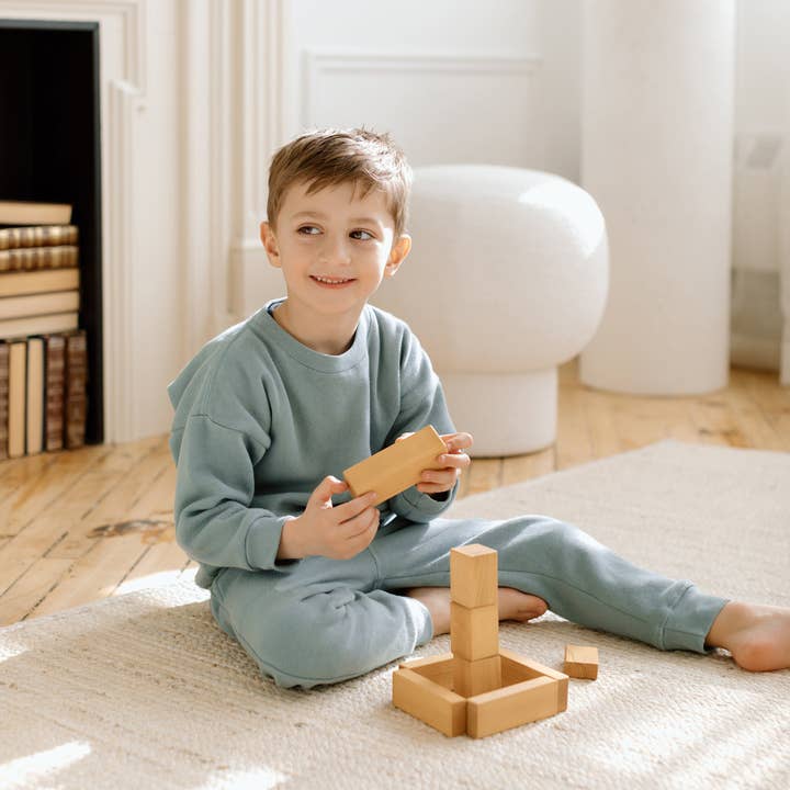 Conjunto de Sudadera y Pantalón - Azul Cielo para venta al por mayor de Blueberri