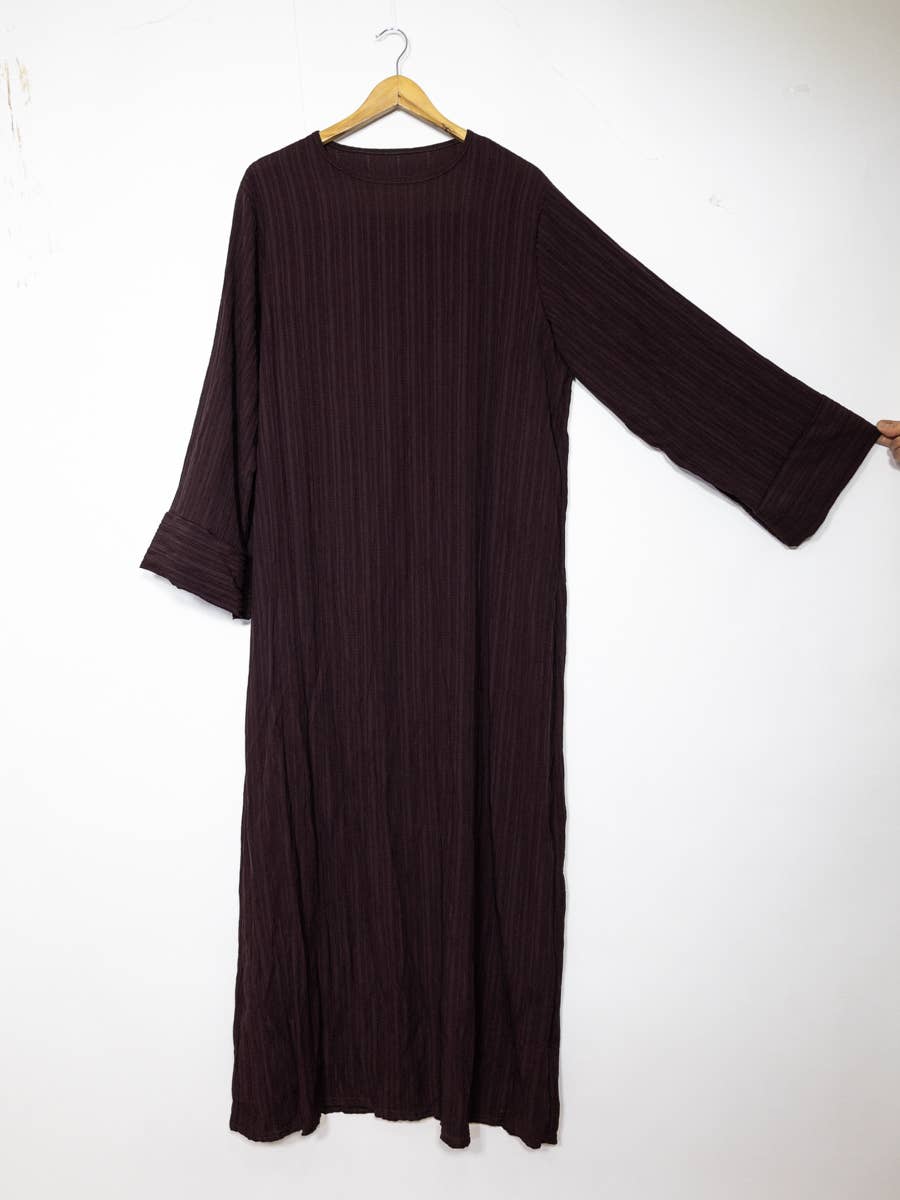 IDEAL OUTFIT – Engroshandel Kaftan - Dame – Lang abaya med vide ærmer, ref:2387ff8