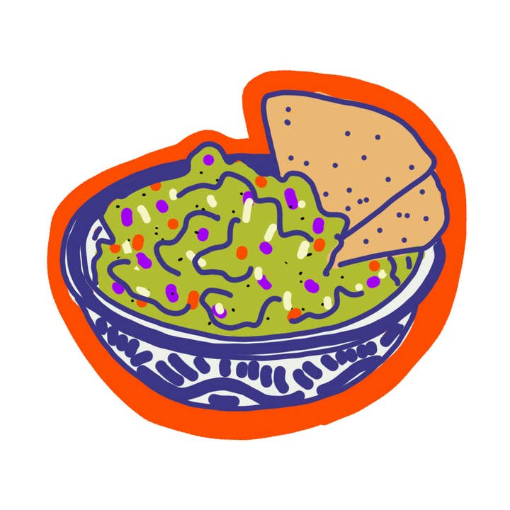 La Familia Green – Adesivo por atacado – Autocolante Chips & Guac0