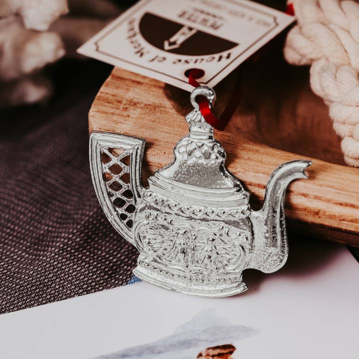 House of Morgan Pewter - Wholesale Ornament - Teapot - Christmas Ornament - Pendant - Edenton