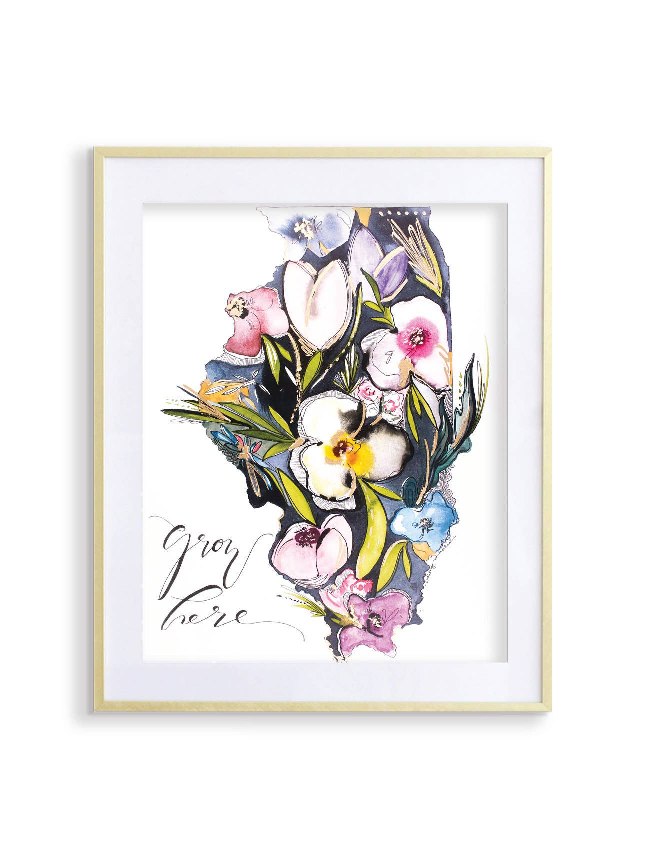 Whitney Winkler - Wholesale Art Print - Illinois Grow Here Print0