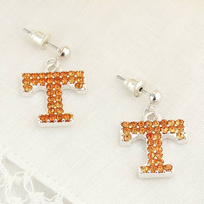 Tennessee Crystal Logo oorbellen voor wholesale door Seasons Jewelry