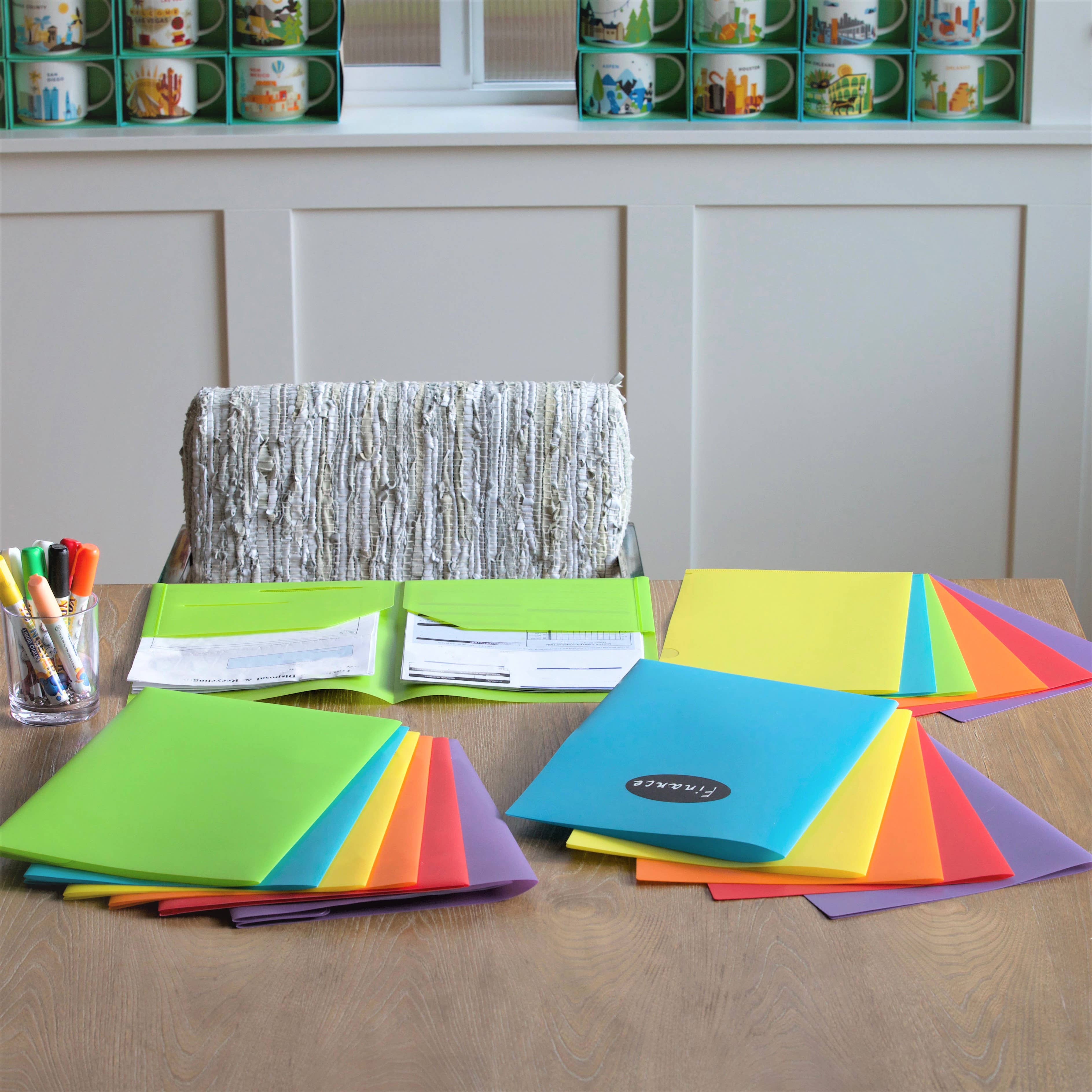 Youngever - Wholesale Folders - Youngever 6 Pack Heavy Duty Plastic Two Pocket Folders3