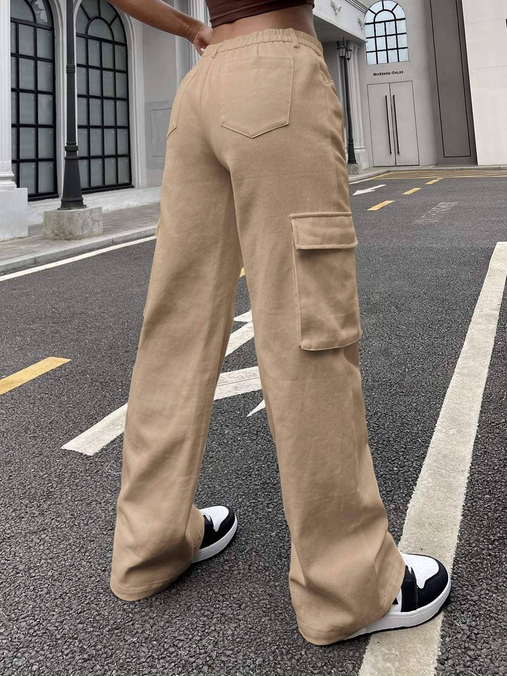 Fashion Combination - Wholesale Pants - Women's - flap pocket side cargo pants8