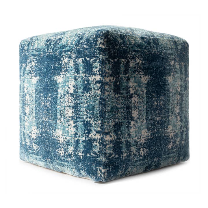 LR Home - Wholesale Pouf - Modern Abstract Square Upholstered Ottoman Pouf6