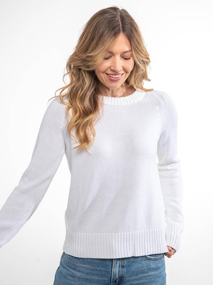 Bomull Silke Crew för wholesale av Pura Cashmere