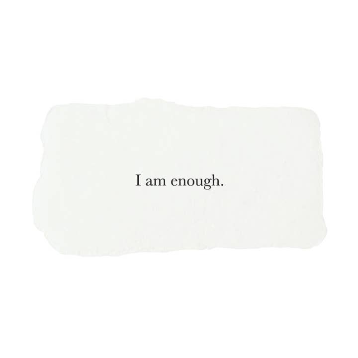 farmette - Wholesale Encouragement Card - I am enough affirmation card0