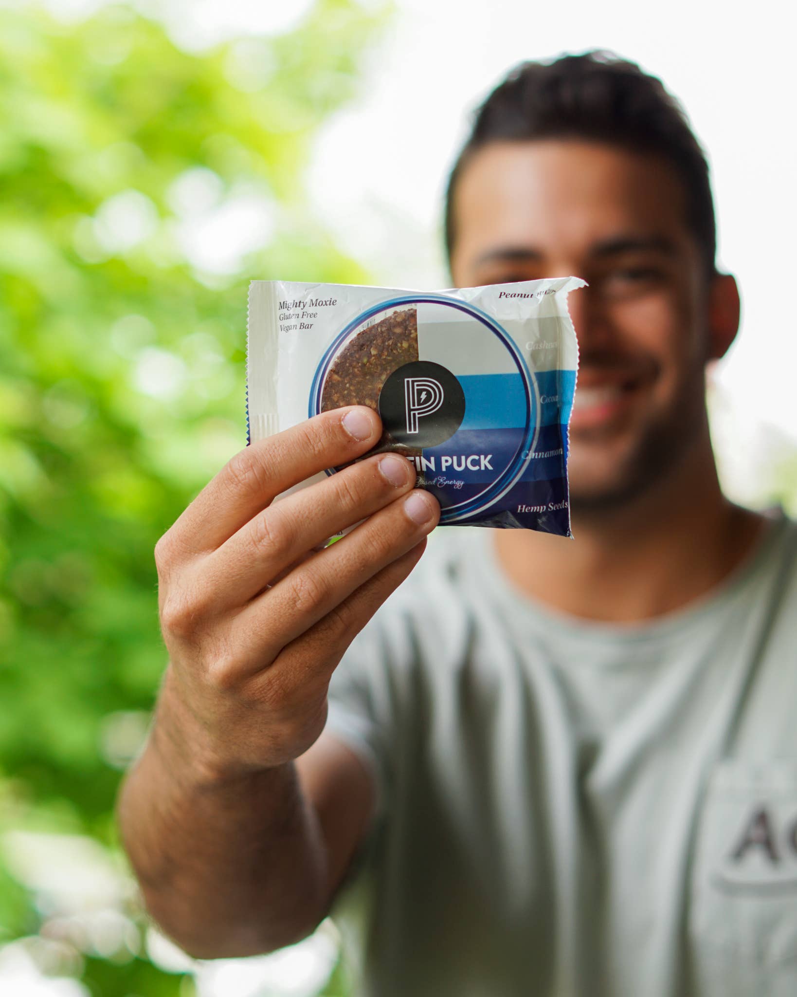 Protein Puck - Wholesale Snack Bar - Mighty Moxie (Cocoa, Cashew, Cinnamon) (16 - 3.25oz Bars)16