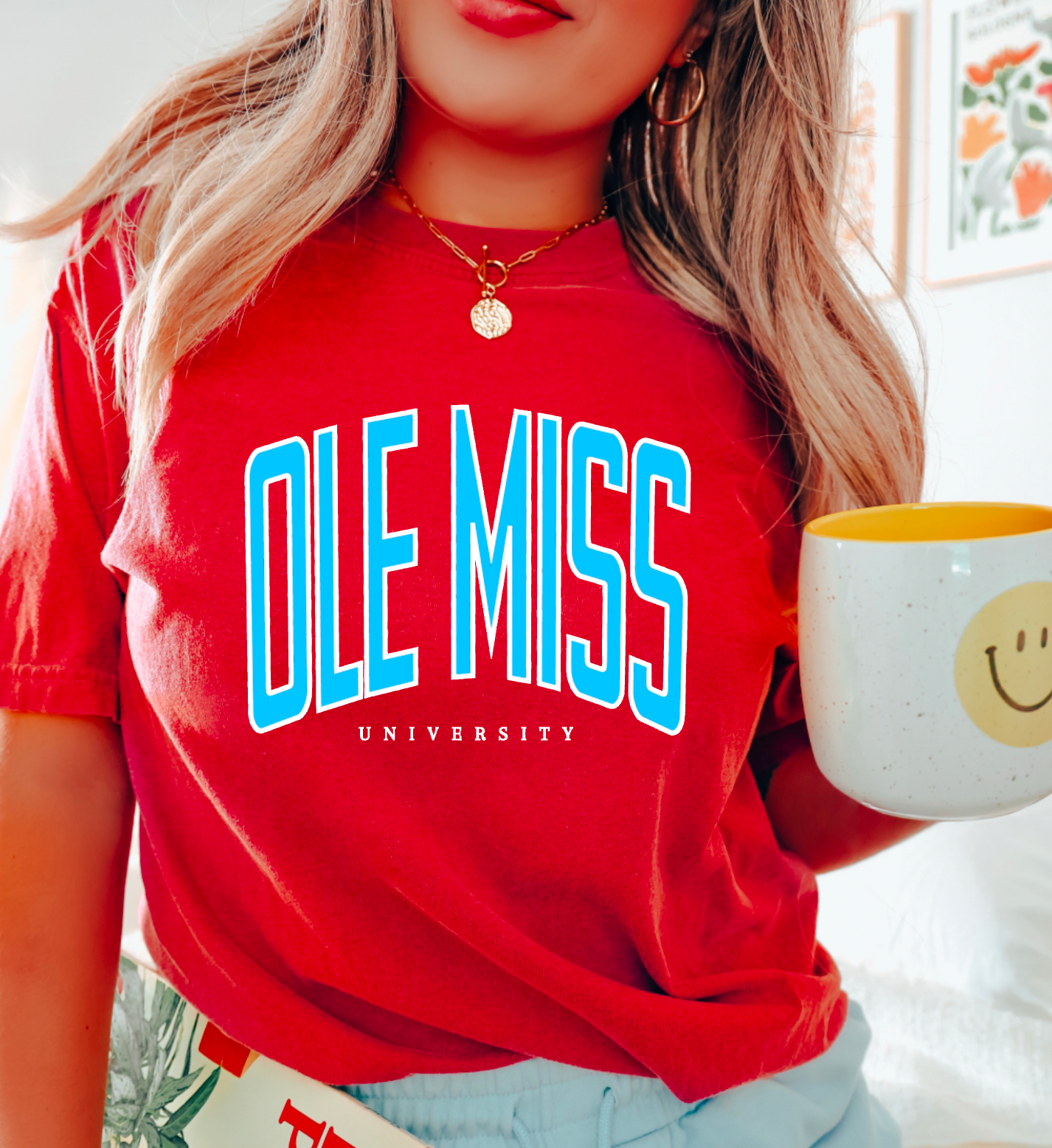 Gia Gifts Boutique - Vente T-shirt sérigraphié – femme - T-shirt graphique Ole Miss University | Ole Miss | Rebels0