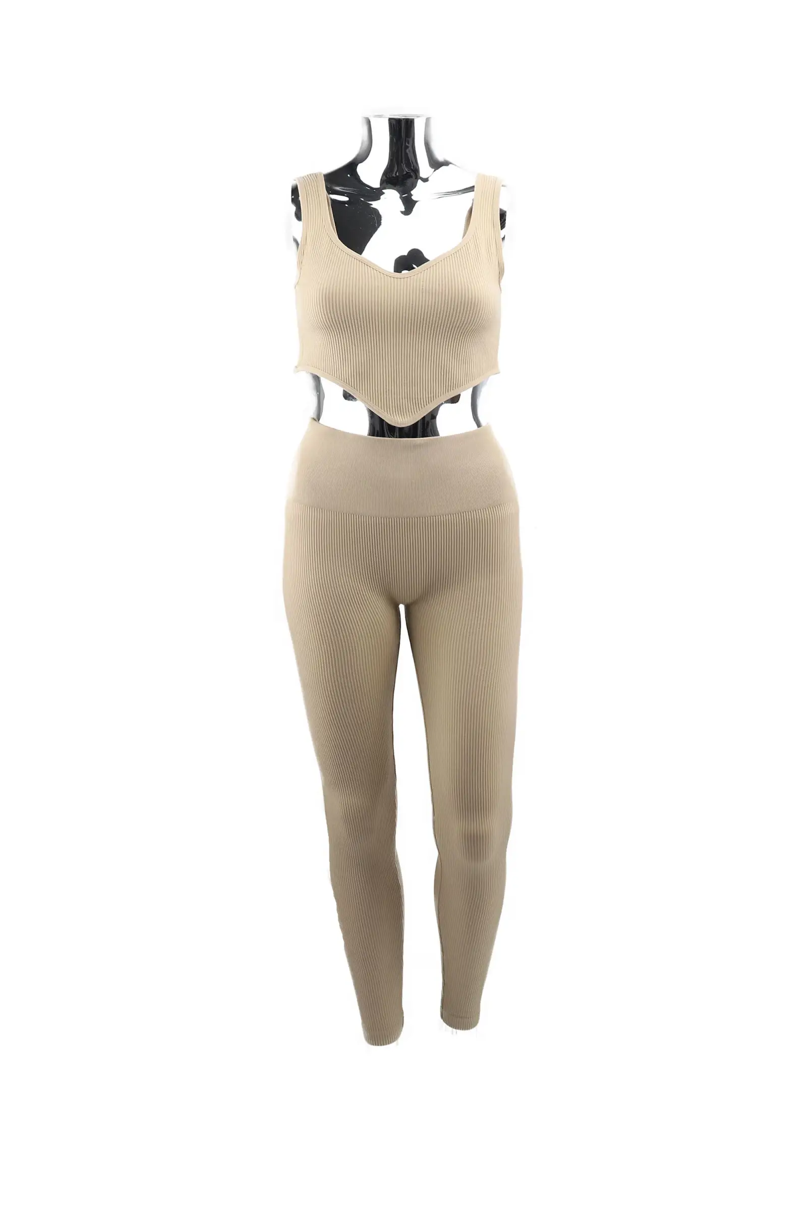 PHANIE MODE - Vendita all'ingrosso Completo sportivo - Donna - Completo senza cuciture: canotta e leggings comfort & style PAN-3160